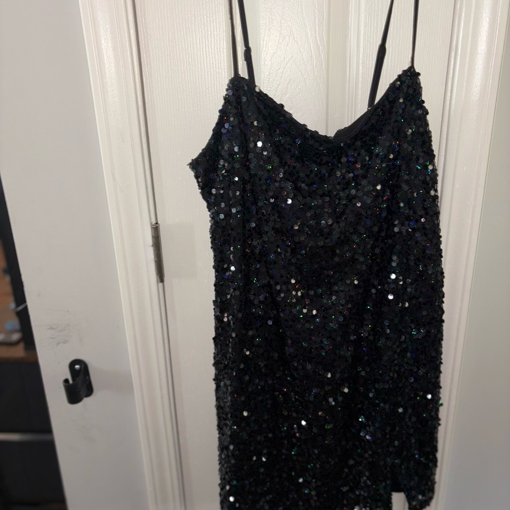 Wild Fable Black Sequin Mini Dress
